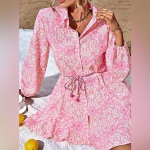 Collared Button Down Dress Size Large